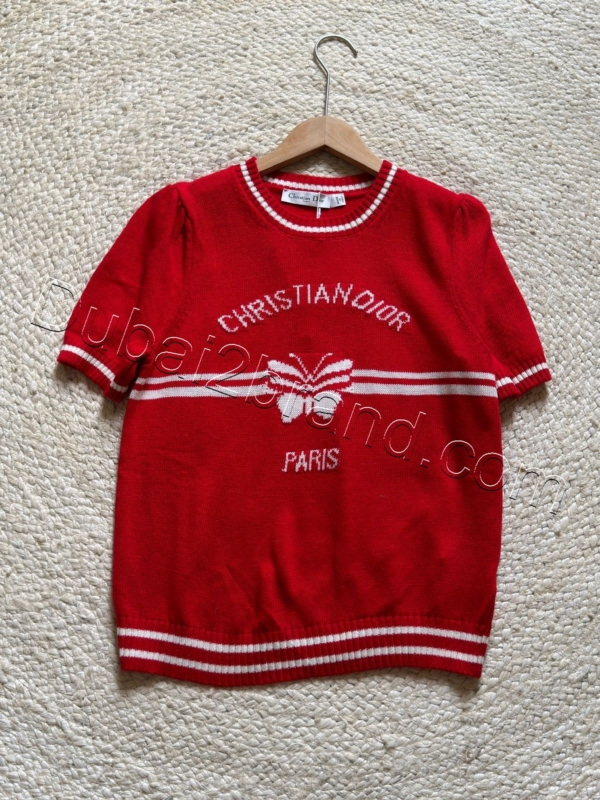 Christian Dior Knit Top WT-8642 – red
