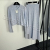CHANEL Two-Piece Knit Set TS-7822 – blue