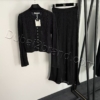 CHANEL Two-Piece Knit Set TS-7822 – black