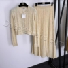 CHANEL Two-Piece Knit Set TS-7822 –Cream