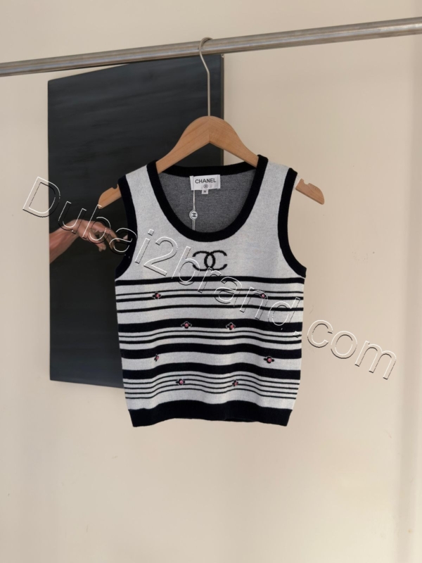 Chanel Women's Knit Top Set TS-2715 – white