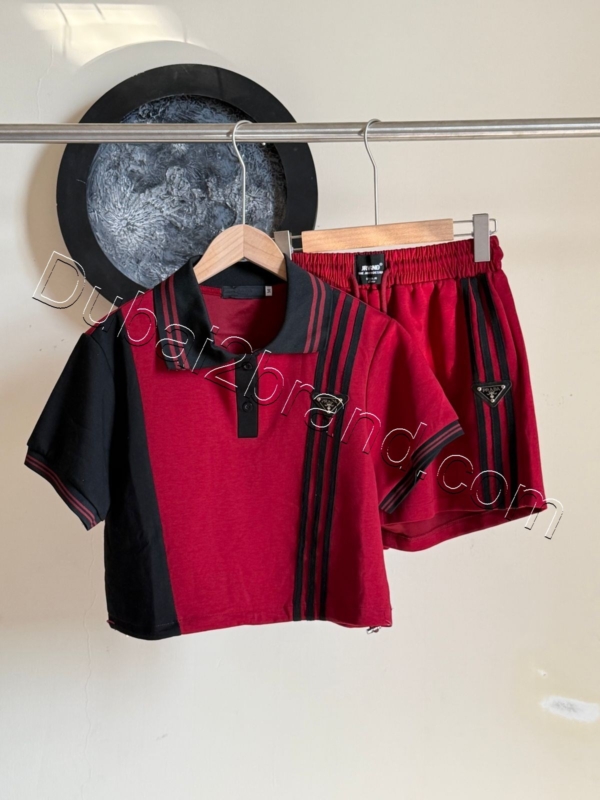 Prada Women's Two-Piece Casual Set TS-6538 – red