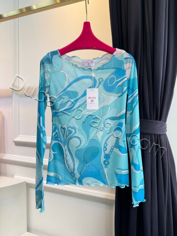 Emilio Pucci Women's Top WT-1002 – blue