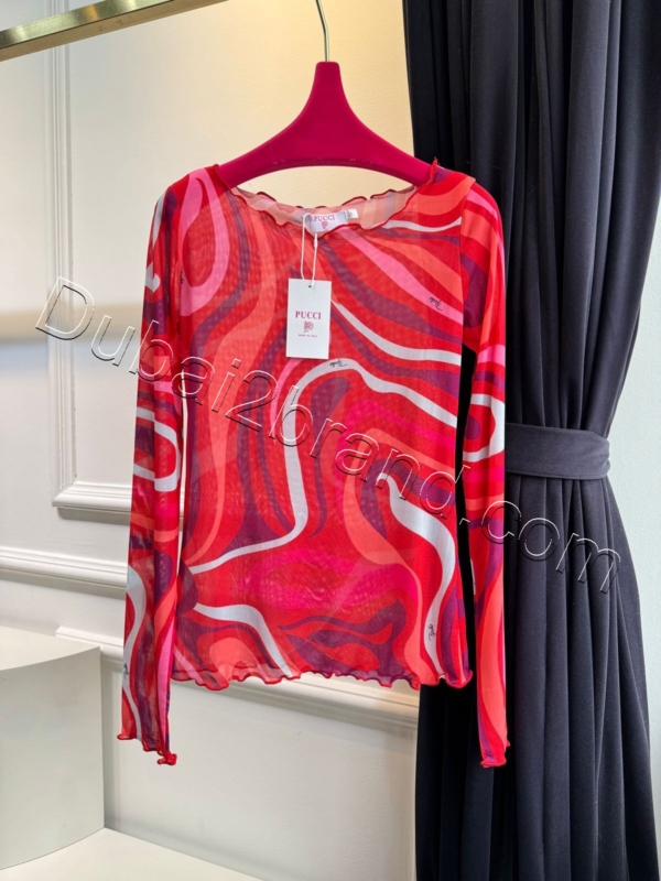 Emilio Pucci Women's Top WT-1002 – red