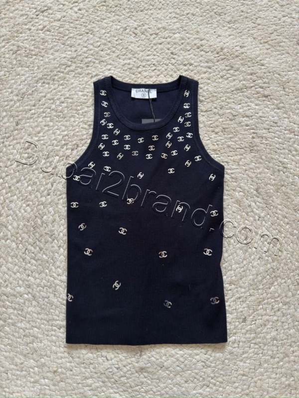 Chanel Knit Tank Top WT-7822 – black