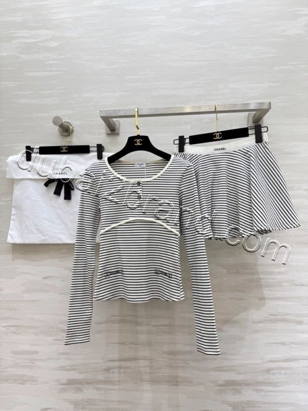 Chanel Three-Piece Skirt Set SK-8741