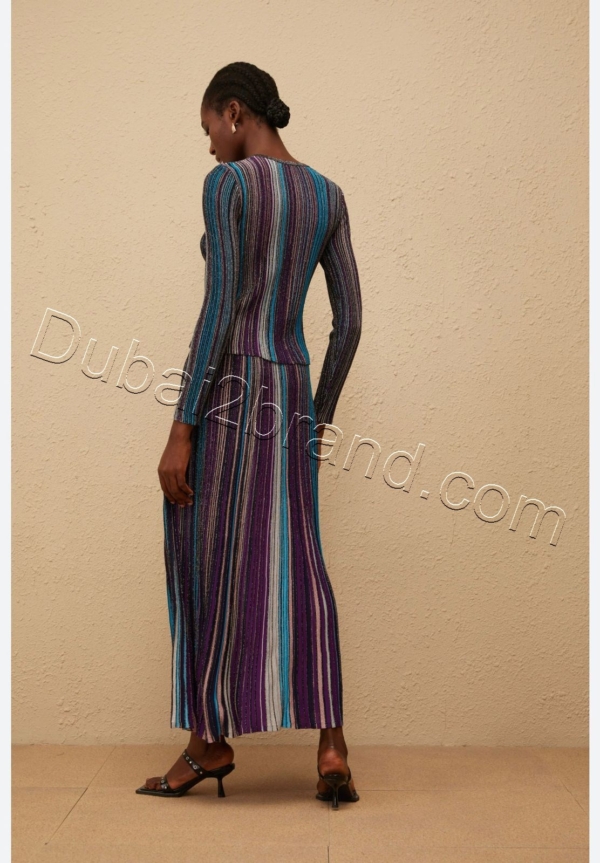 Missoni Women's Two-Piece Knit Skirt Set TS-7821 – Purple