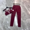 Alo Women's Two-Piece Activewear Set TR-1001 – red