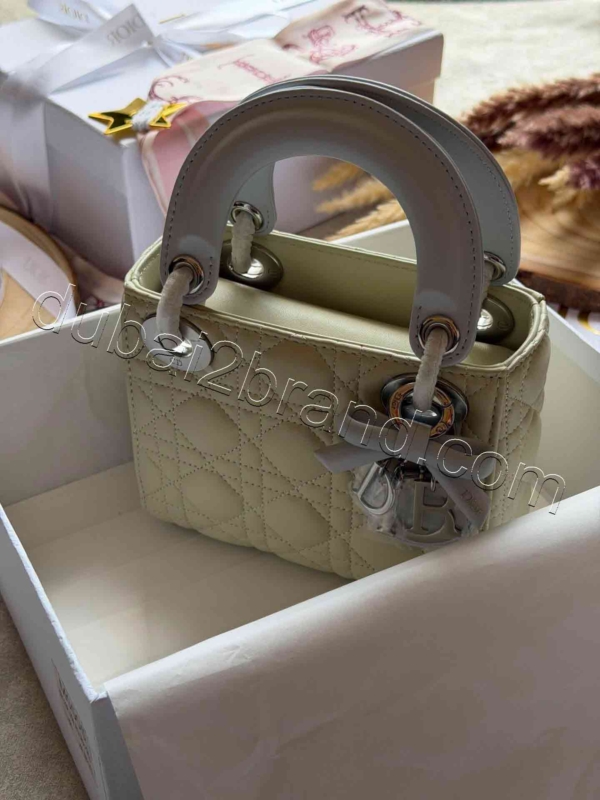 Dior Lady Dior Mini Bag LB- white