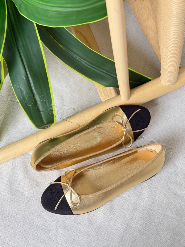 Chanel Ballet Flats BT-7824 – gold