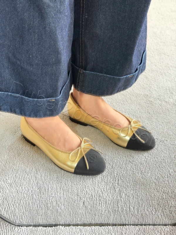 Chanel Ballet Flats BT-7824 – gold