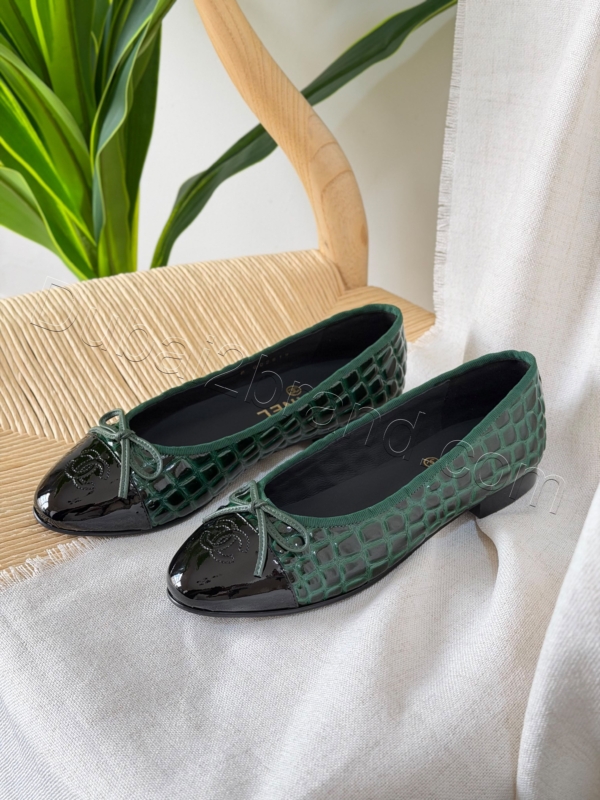 Chanel Ballet Flats BT-7826 – green