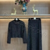 Chanel Two-Piece Knit Set TS-8164 – black