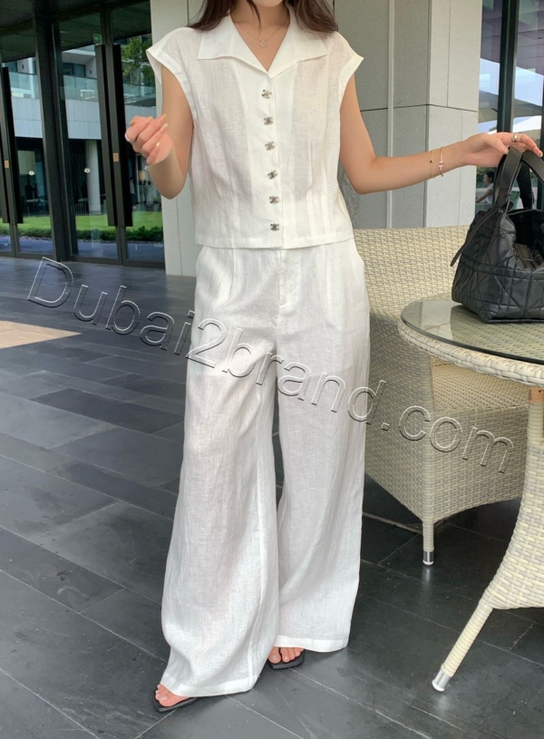Chanel Women's Two-Piece Set TS-7862 – white