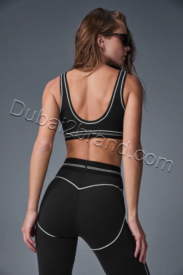 Alo Two-Piece Activewear Set TS-8742 – black